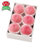築地定松　セレクト桃6個　SSP6　直送品
