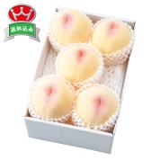 築地定松　岡山白桃大玉5個　SOP5　直送品