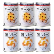 【ご自宅用限定品】明治屋　フルーツみつ豆・杏仁6缶セット