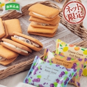 【ネット限定】軽井沢のおやつ　フルーツクリームサンドクッキー3種アソート CSA-40　直送品