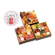 164【監修】［みちのく 伯養軒］三段重 白石温麺（紅白）付