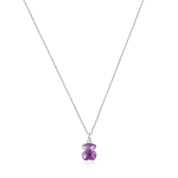 [TOUS]ネックレス Icon Gem くま 45cm　シルバー925　アメジスト