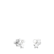 [TOUS]ピアス Nocturne　くま・星　10mm シルバー925