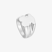 [TOUS]リングスタンプ Sweet Dollsくま　15 mm　シルバー925  12号