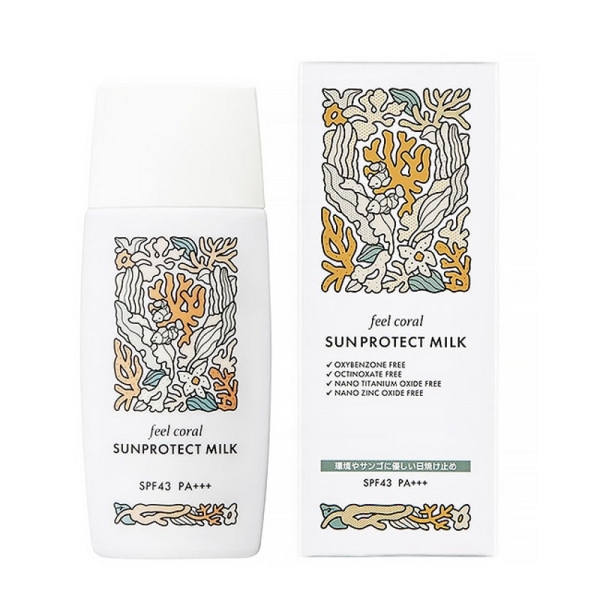 ハリウッド化粧品]feel coral サンプロテクトミルク(SPF43・PA+++