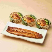 【夏の旨いうなぎ特集】［京料理　美濃吉］鰻蒲焼と鰻飯蒸し詰合せ(UK-80)