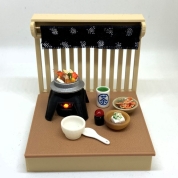 (17)ミニ厨房庵 釜めし御膳：炊き込んでいるような灯り付き