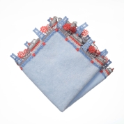 【新宿店受取】[近沢レース]シーズンタオルハンカチ ベイサイド(8月)　