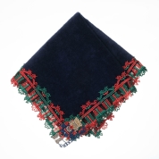 【新宿店受取】[近沢レース]シーズンタオルハンカチ くるみ割り人形 (11月)　