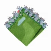 【5/1(金)以降 新宿店 店舗受け取り】［近沢レース店］シーズンタオルハンカチ　ゴルフ （4月）