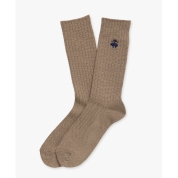 [ブルックス ブラザーズ]GF コットン ブレンド クルーソックス カーキ