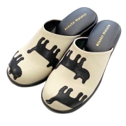 [マタノアツコ]シルエット猫サンダル　ベージュ