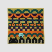 [アツコマタノ]MEMEキルト　タオルハンカチ　アイボリー