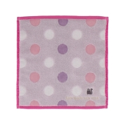 [ケイト・スペード ニューヨーク]タオルハンカチ　ドット　グレー