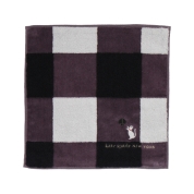 [ケイト・スペード ニューヨーク]タオルハンカチ　チェック　ホワイト