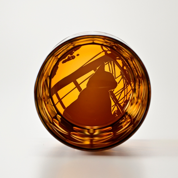 可夜硝子]夕焼け猫+七宝煌円環紋/切子 蘇芳色 - 京王ネット