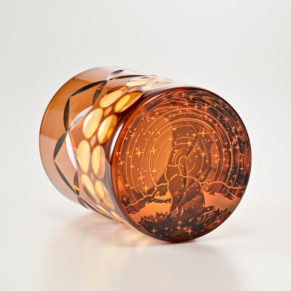 可夜硝子]星詠み猫+七宝煌円環紋/切子 蘇芳色 - 京王ネット