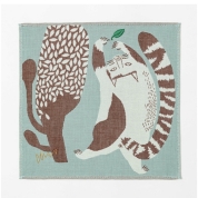 [moritaMiW]ガーゼハンカチタオル　ブルー