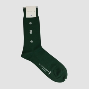 [マッキントッシュロンドン]紳士靴下　ラメホーンドベア　ダークグリーン