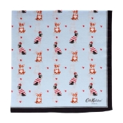 [Cath Kidston/キャス キッドソン]ガーゼハンカチ　ブルー
