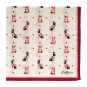 [Cath Kidston/キャス キッドソン]ガーゼハンカチ　アイボリー