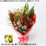 [フローレット]おまかせ花束「FLORET」（M）【黄】