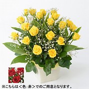 [フローレット]バラ アレンジメント（L）【赤】