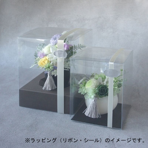 Flower arrangement ウッドガラスケース／Blue系 ＊専用＊-