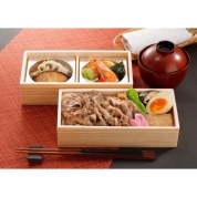 [松阪牛 よし田]国産黒毛和牛すき焼き二段重