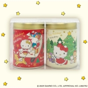 【クリスマススイーツ＆グルメ】［山本海苔店］2025年Hello Kittyハッピーホリデーのりチップス　2缶詰合せ