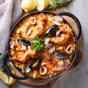 【クリスマススイーツ＆グルメ】[RF1]大きな海老と魚介のパエリアキット