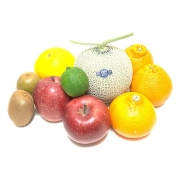 【食品お買得市】［築地定松］マスクメロンが入った旬のフルーツ詰め合わせ