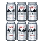 【BBQ食材】アサヒ　スーパードライ　6缶