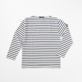 ［SAINT JAMES/セントジェームス］OUESSANT ウェッソン ボートネック カットソー　ECRU/MARINE