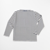 [SAINT JAMES/セントジェームス]OUESSANT ウェッソン ボートネック カットソー　ECRU/INDIGO