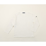 [SAINT JAMES/セントジェームス]OUESSANT ウェッソン ボートネック カットソー　NEIGE(ホワイト)