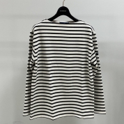 [SAINT JAMES/セントジェームス]OUESSANT ウェッソン ボートネック カットソー　キナリ/ブラック　