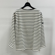 [SAINT JAMES/セントジェームス]OUESSANT ウェッソン ボートネック カットソー　キナリ/カーキ　