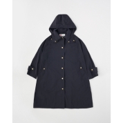 [Traditional Weatherwear/トラディショナルウェザーウェア]PACKABLE MALTON HOOD LONGパッカブル マールトン フード ロング　BLACK（ブラック）