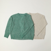 ミックスカラー鹿の子編みセーター　