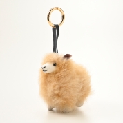 [COSY/コージー] ミニシープ バッグチャーム　ベージュ　