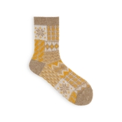 [Tabio]ジャカードウィンターホリデーソックス(021140960)　ベージュ