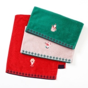 ［ホットマン］ハッピークリスマス/フェイスタオル