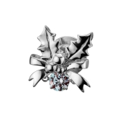 [プロッシモ]ダンシングストーンピンズリーフ　シルバー