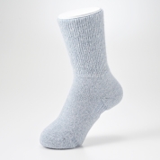 [ナイガイ]みんなのくつした(Universal Design Socks)/あたたかソックス　ターコイズ(64)