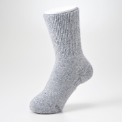 [ナイガイ]みんなのくつした(Universal Design Socks)/あたたかソックス　ライトグレー(93)