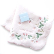 [ウェッジウッド］タオルハンカチーフ（138857-0002）ピンク