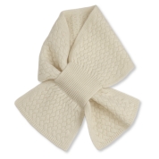 [Natural Basic] ウールカシミヤニットマフラー　白