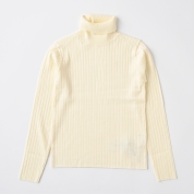 【SALE】[MAGLIA STELLA/マリアステラ]タートルネックリブニット（オフホワイト）