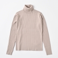【SALE】[MAGLIA STELLA/マリアステラ]タートルネックリブニット（グレージュ）
